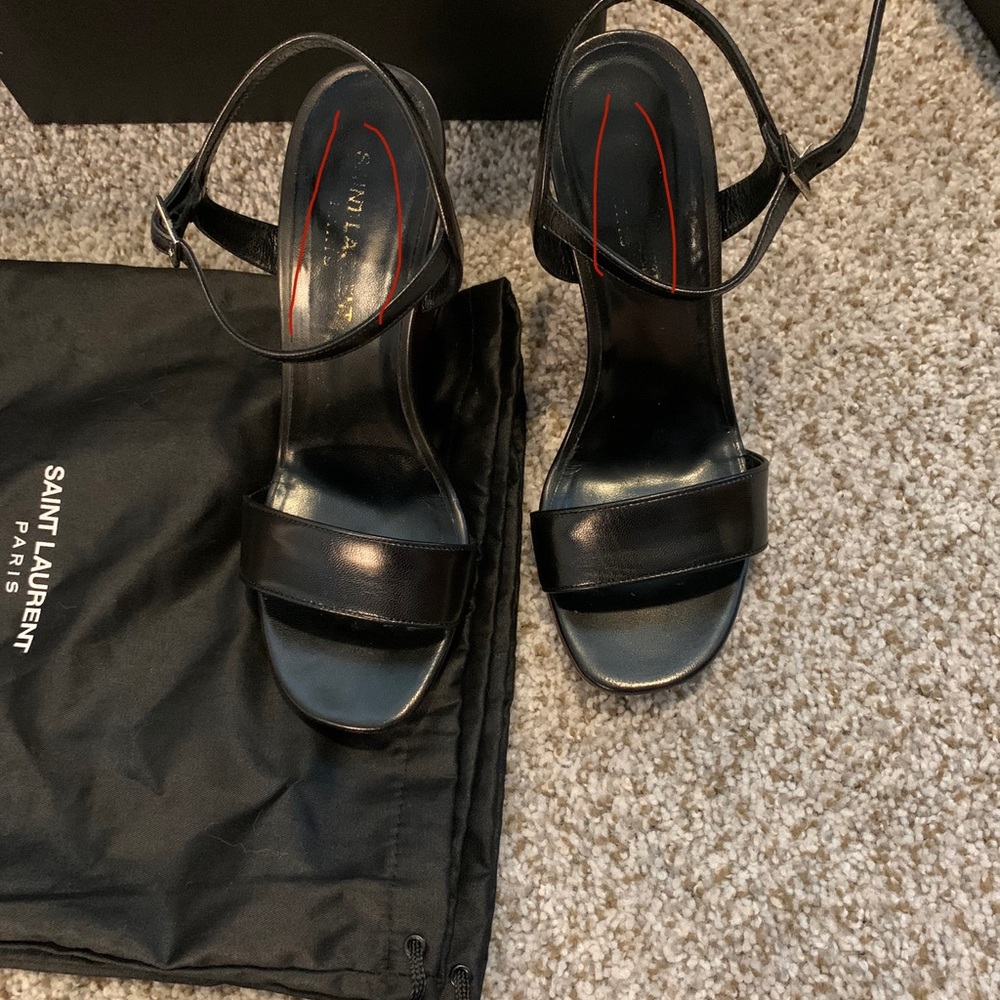 ‼️Saint Laurent Jane Wooden Wedge sandals - Picture 10 of 13